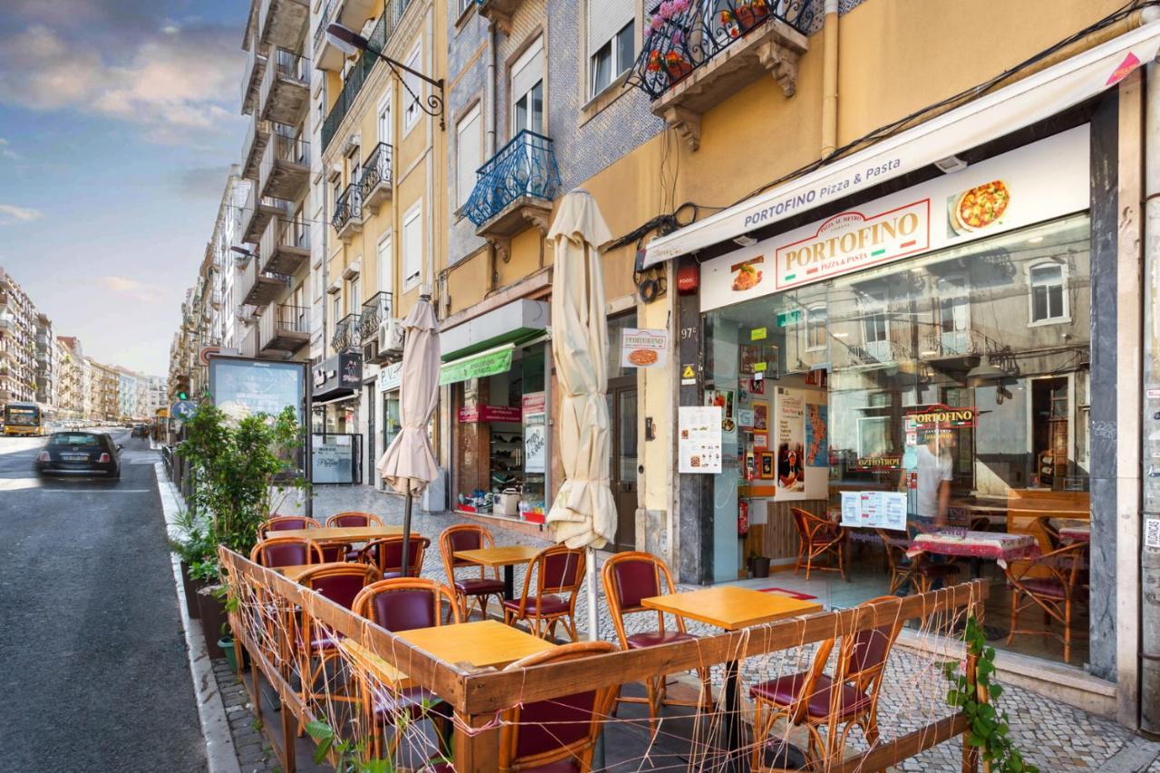 Stupendo- Two Rooms, Patio With Refreshing Pond-Center-Air Conditioning-Free Park Lisboa Dış mekan fotoğraf
